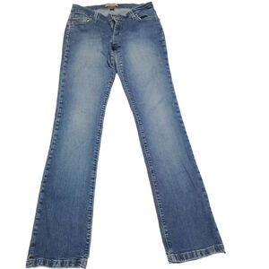 Vintage 04 Tommy Jeans Junior Sz 7 Flare Bootcut Y2K Stretch Denim Embroidered